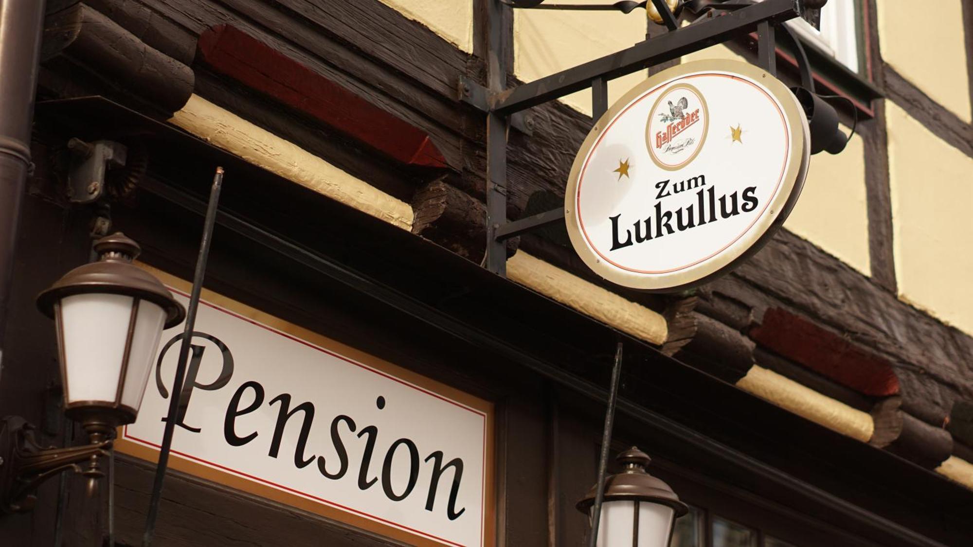 Pension Zum Lukullus Wernigerode Exterior photo